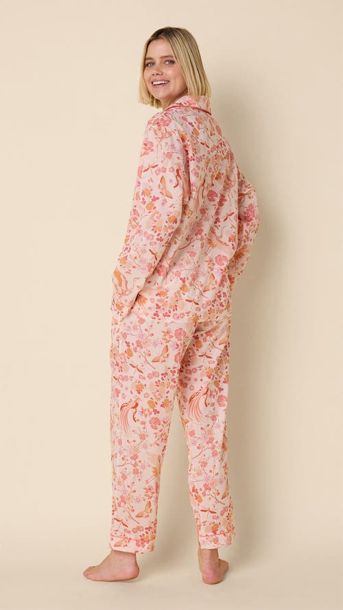 The Cat's Pajamas Voile Pajama Set In Pink