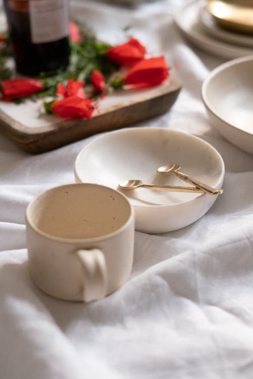 Fleck Wabi Coffee Spoons In Gold