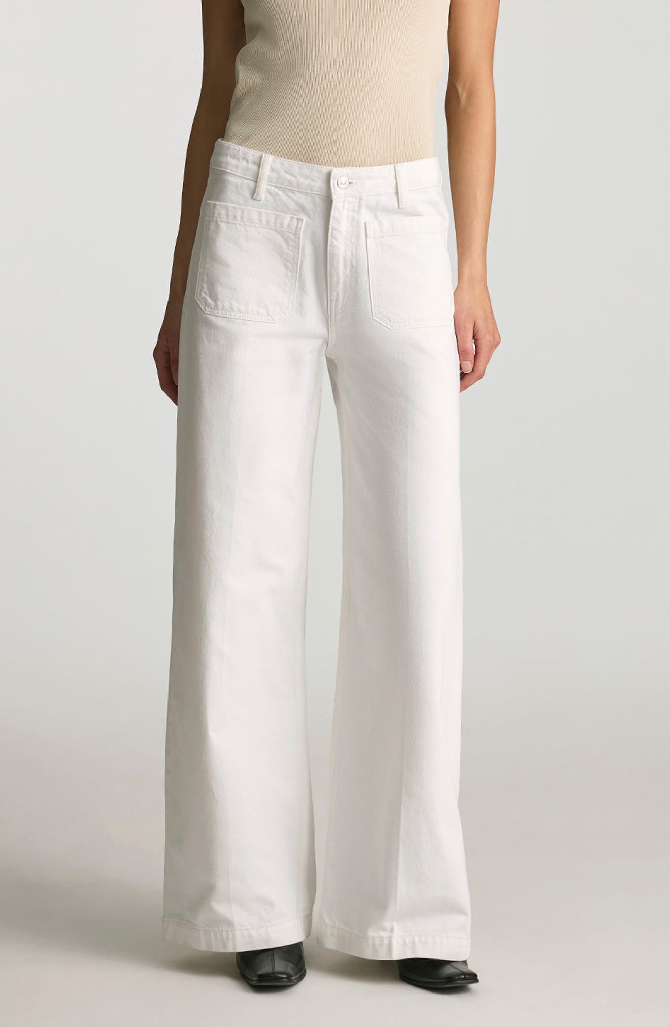 selected WHITE CLASSIC DENIM