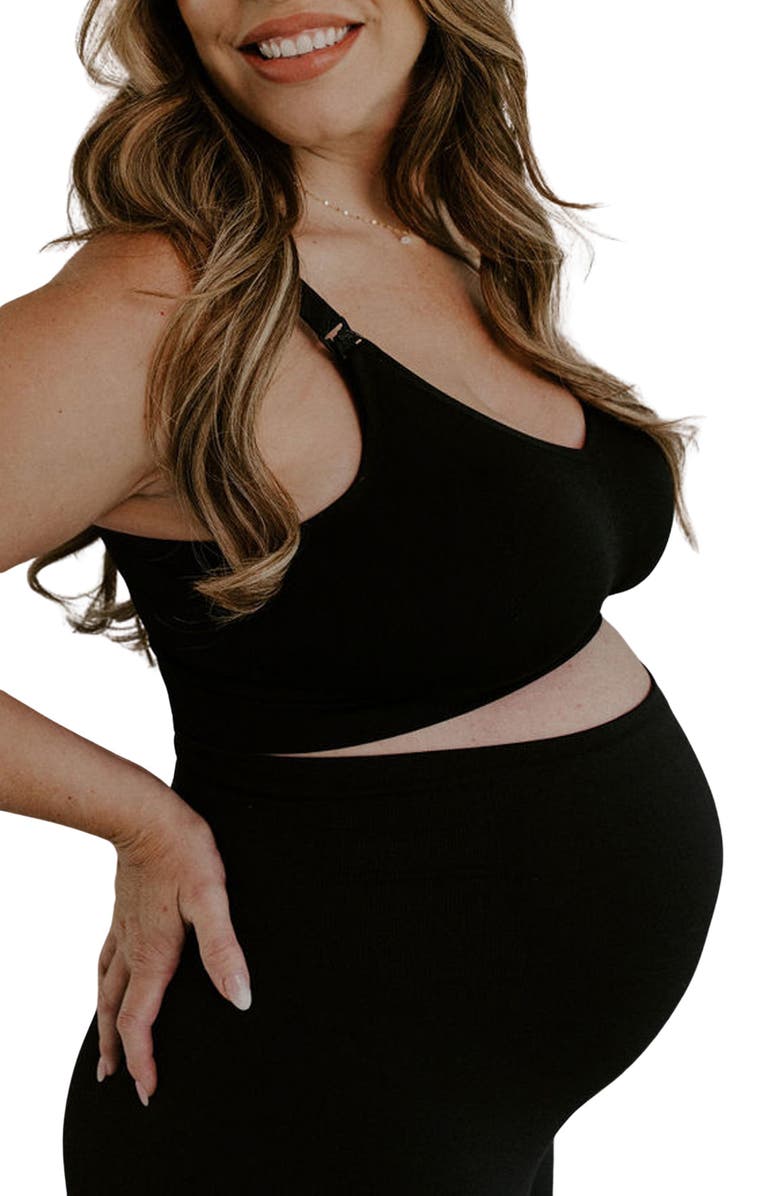 Blush + Bashful Bashful Maternity & Nursing Bra, Alternate, color, Black