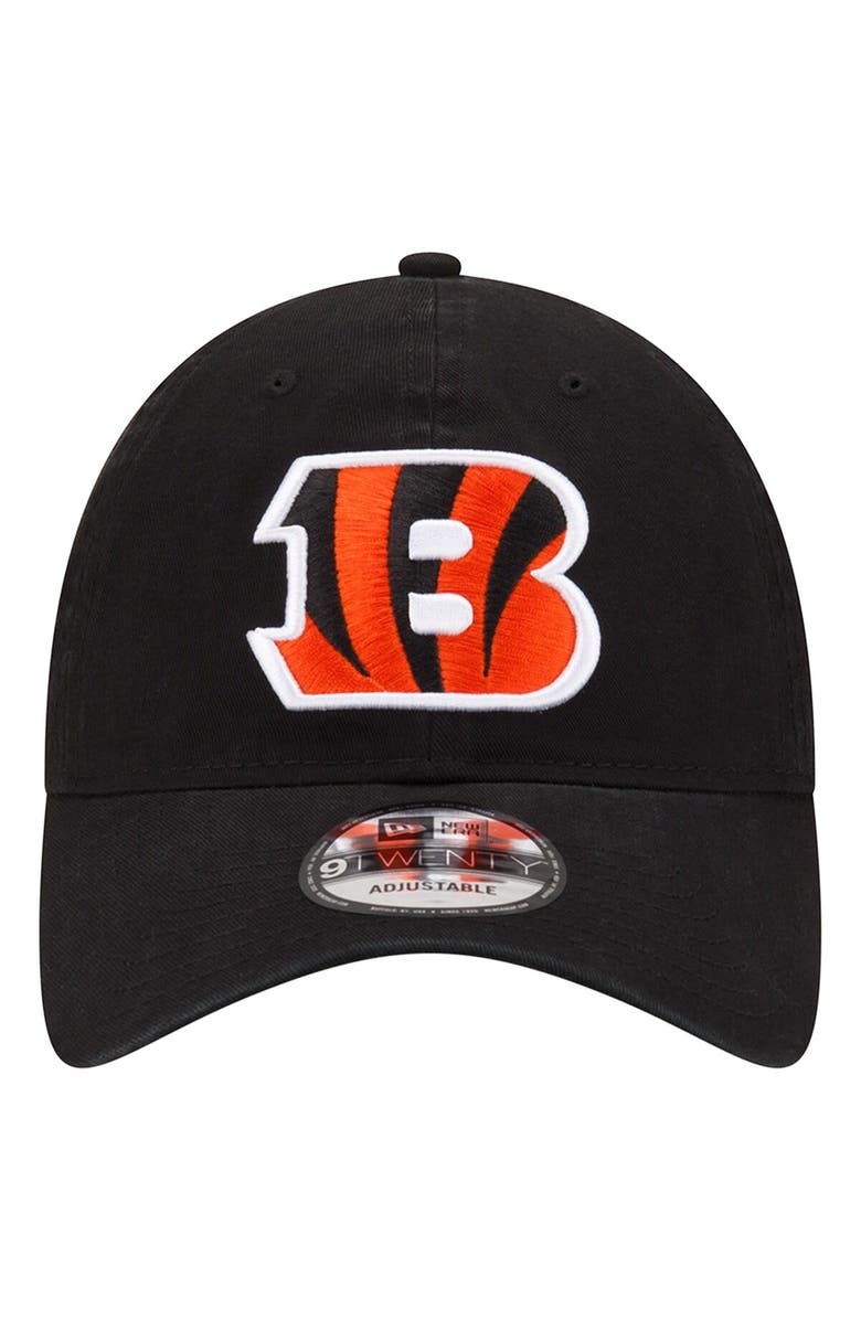 New Era Men's New Era Black Cincinnati Bengals Distinct 9TWENTY Adjustable Hat, Alternate, color, Black