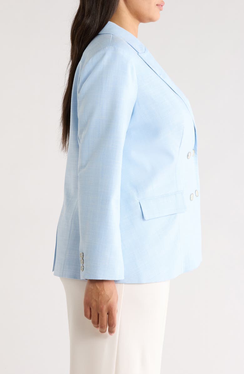 Vince Camuto Double Breasted Jacket, Alternate, color, Sky
