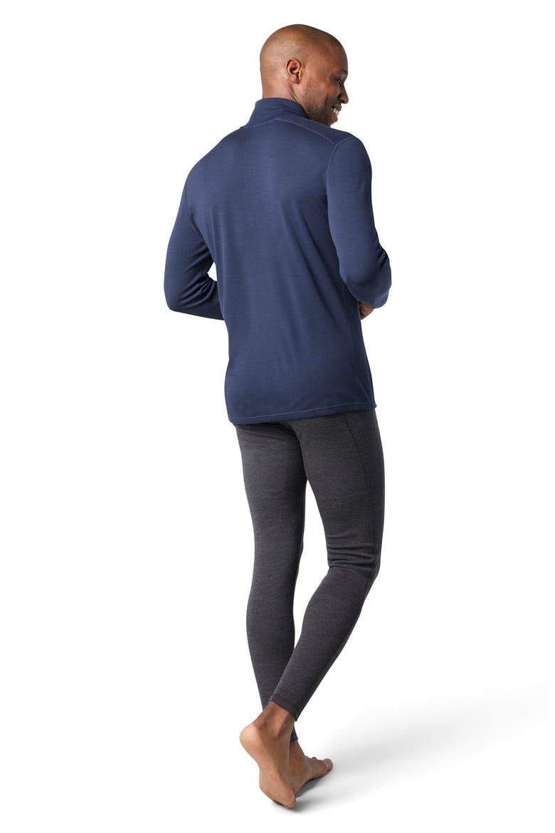 Classic Thermal Merino Base Layer Quarter Zip Pullover, Alternate, color, DEEP NAVY