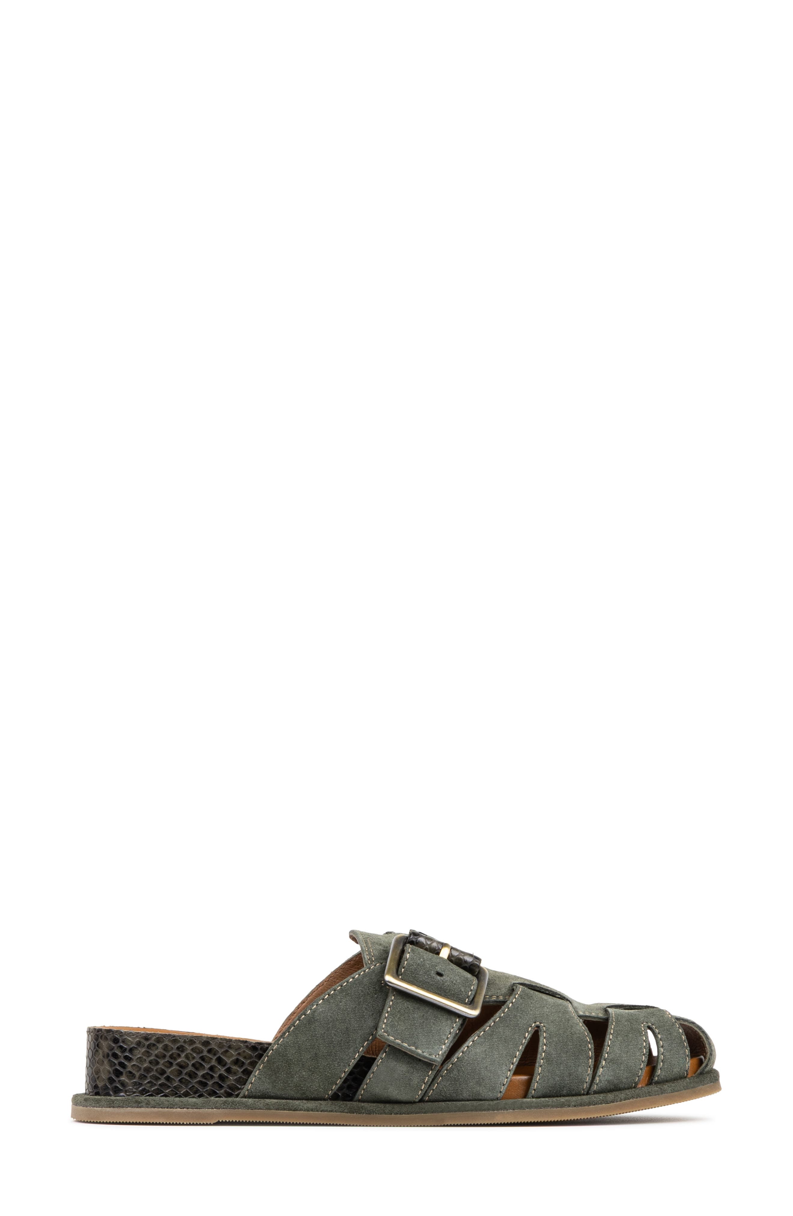 Manor Fisherman Clog, Alternate, color, OLIVE