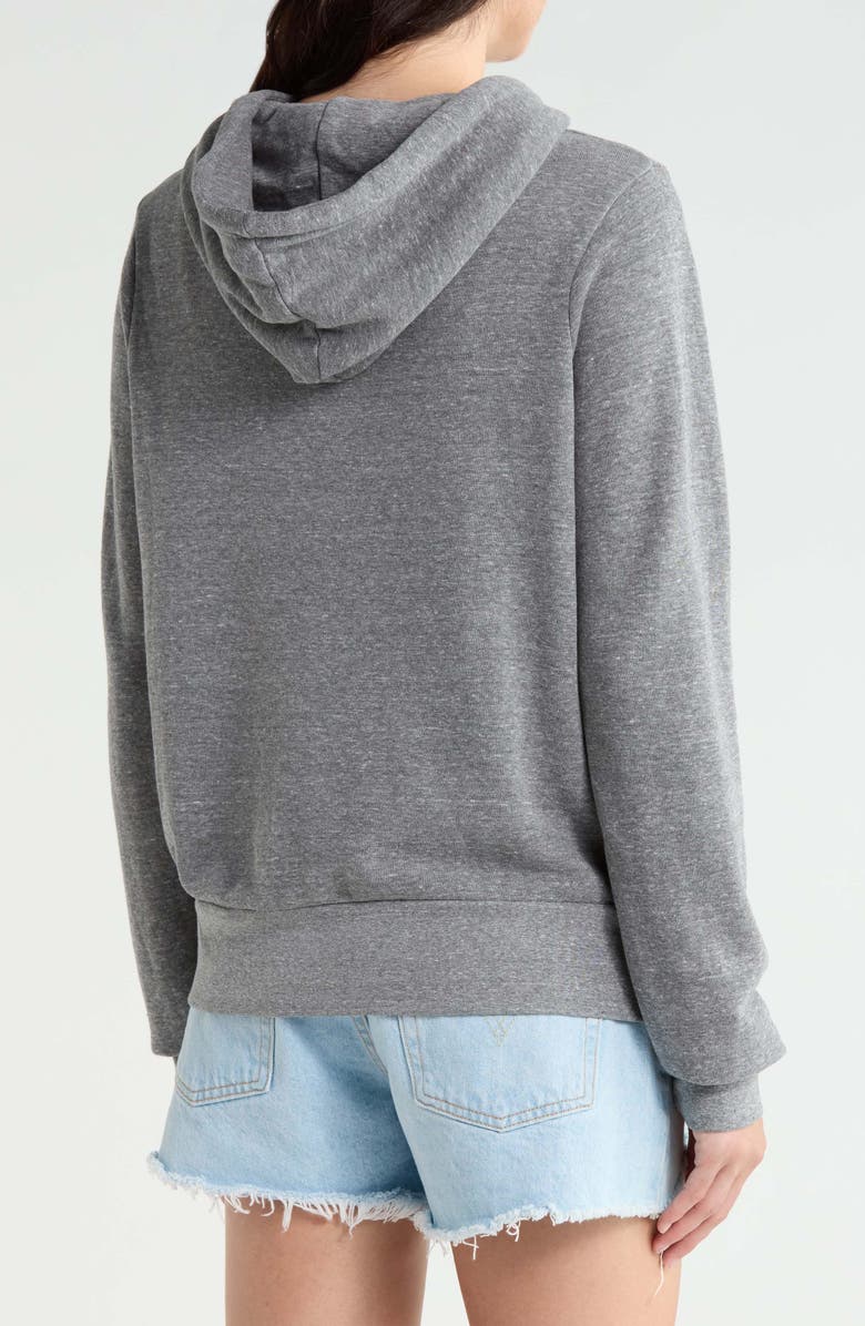 Aviator Nation Mountain Stitch Chevron Zip Hoodie, Alternate, color, Heather Grey
