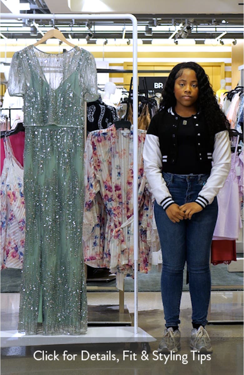 Amanda Sequin Mermaid Gown, sales video thumbnail