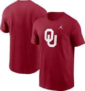 Jordan Brand Men's Jordan Brand Crimson Oklahoma Sooners Primetime Evergreen Logo T-Shirt