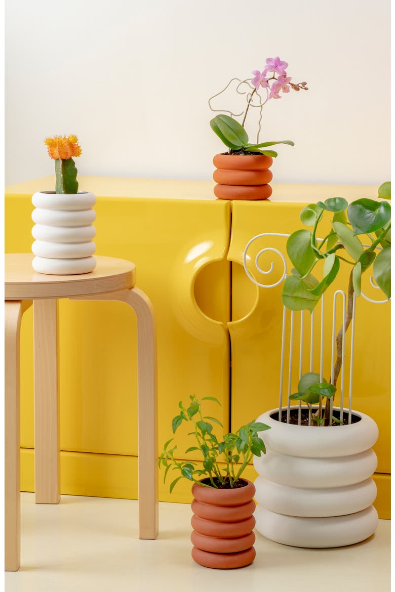 Mini Short Stacking Planter, Alternate, color, TERRACOTTA