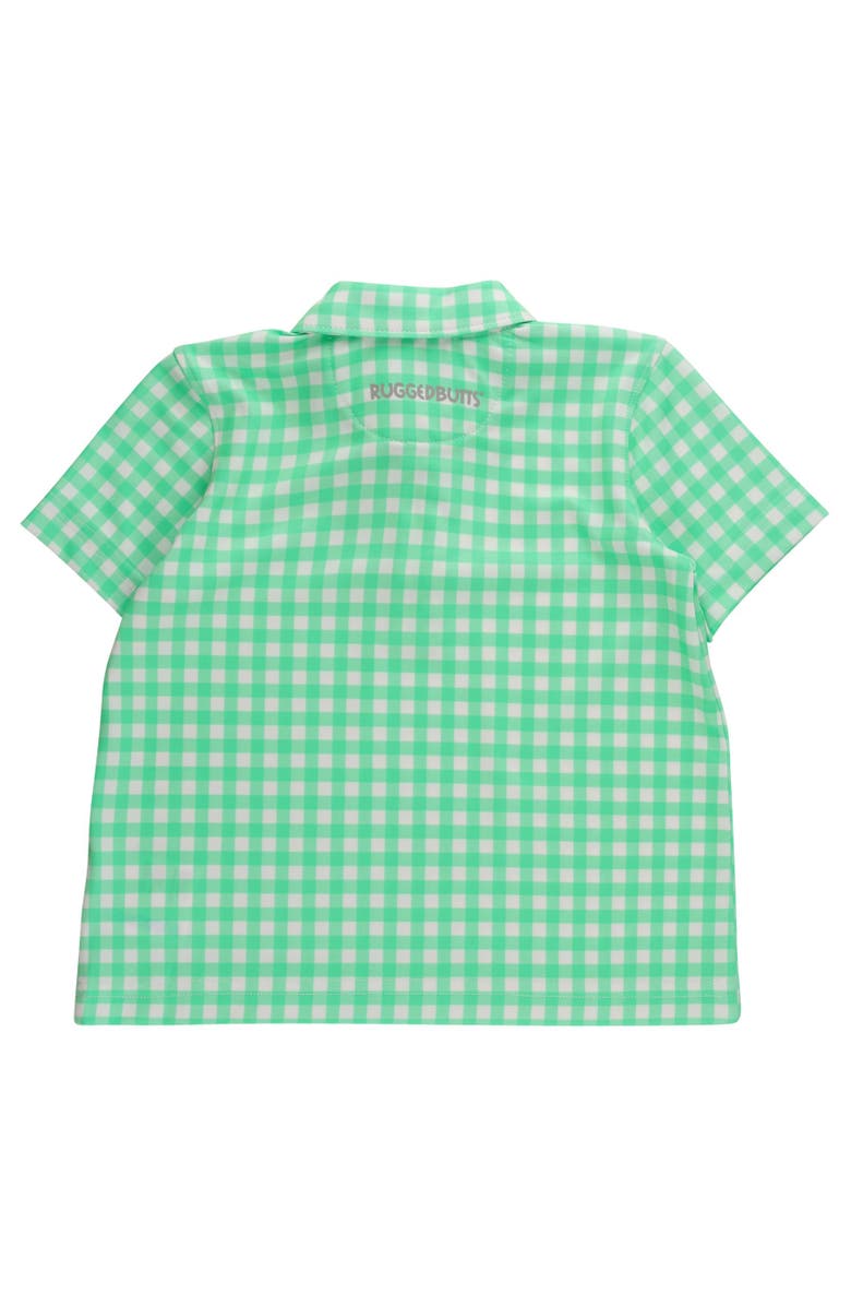 RuggedButts Boys Knit Short Sleeve Performance Polo, Alternate, color, Classic Spring Bud Gingham