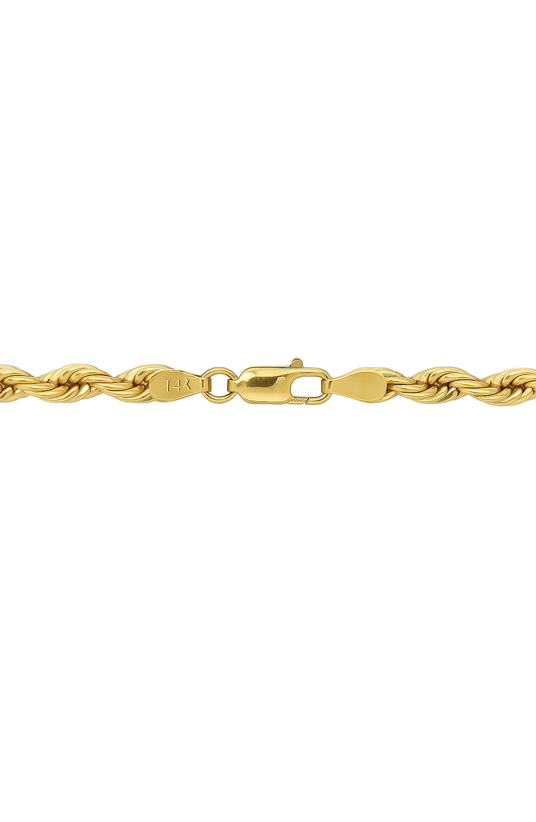 Ancona Jewelry 14K Yellow Gold Rope Chain Necklace 2.5mm, Alternate, color, Yellow