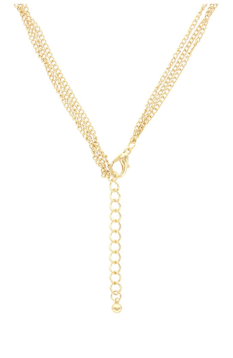 OLIVIA WELLES Geo Chain Layered Necklace, Alternate, color, Gold