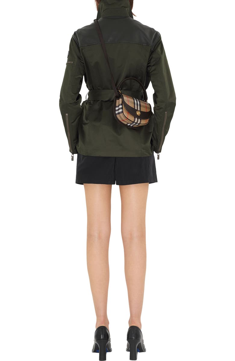 Burberry Highlands Coated Canvas Top Handle Bag, Alternate, color,