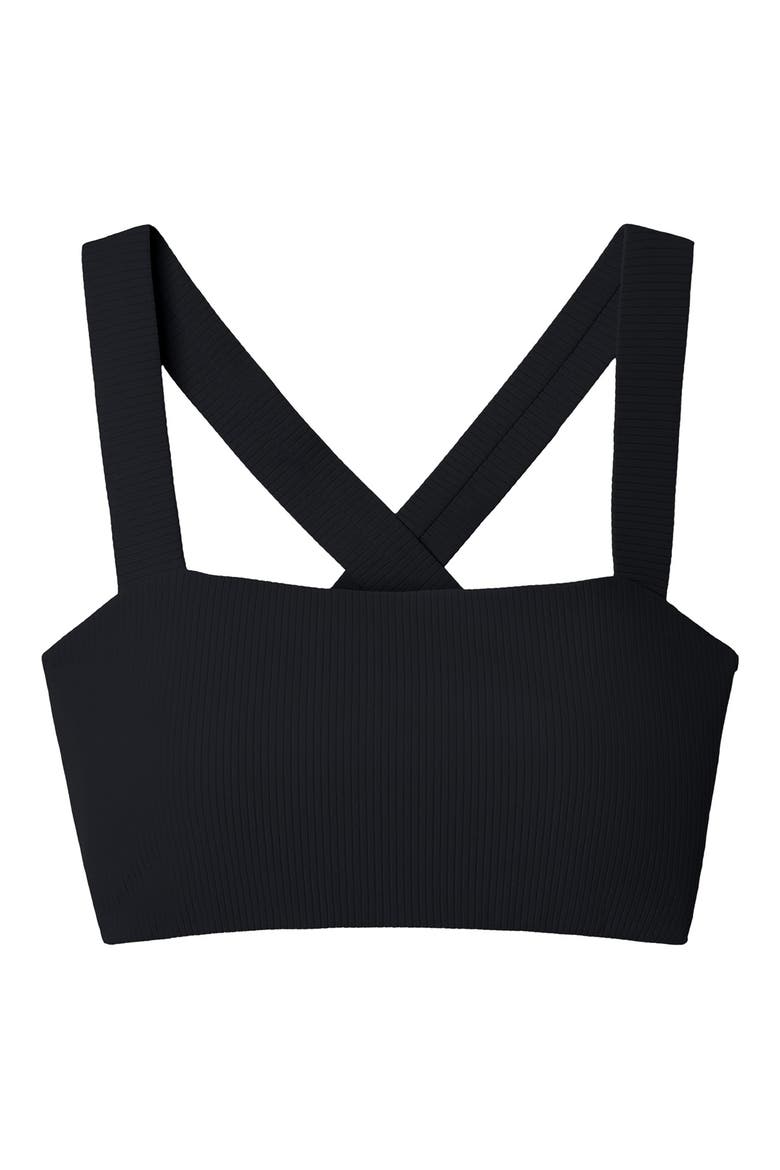 Ripple Sports Bra, Alternate, color, BLACK