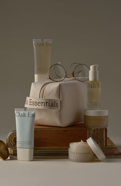 Oak Essentials Travel Body Routin Set $115 Value In Transparent
