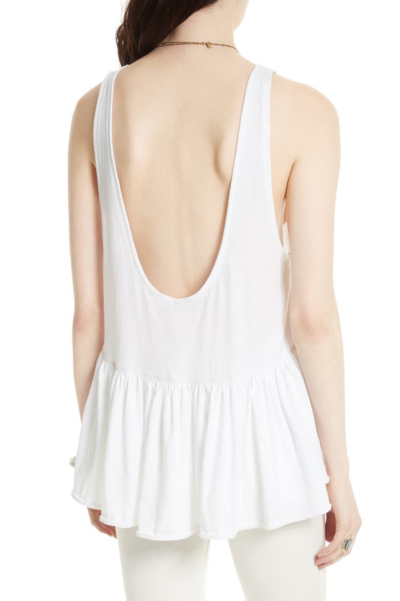 Cantina Ruffle Tank, Alternate, color, WHITE