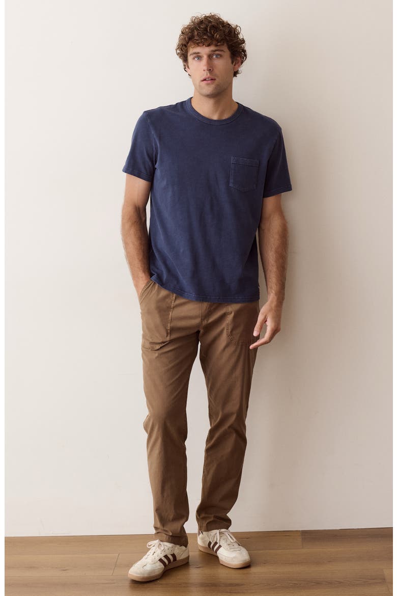 Luxe Slub Pocket T-Shirt, Alternate, color, NAVY