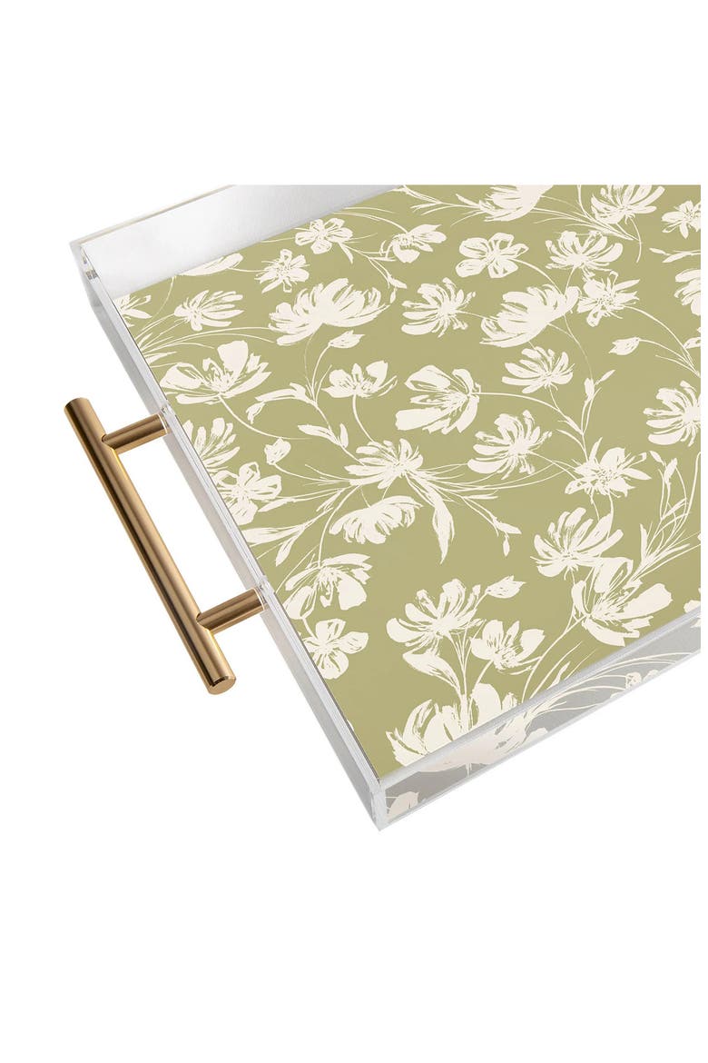 Gabriela Fuente Martine Acrylic Serving Tray, Alternate, color, GREEN