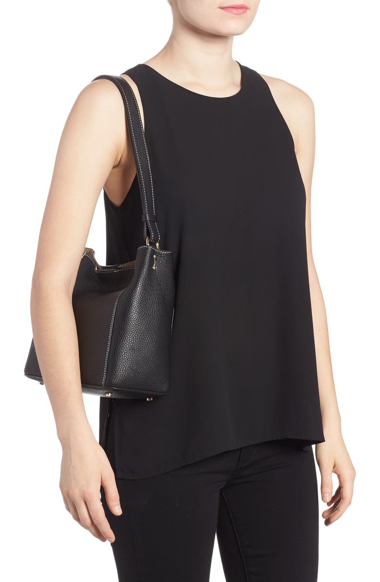 Frances Valentine Small June Leather Hobo, Alternate, color,