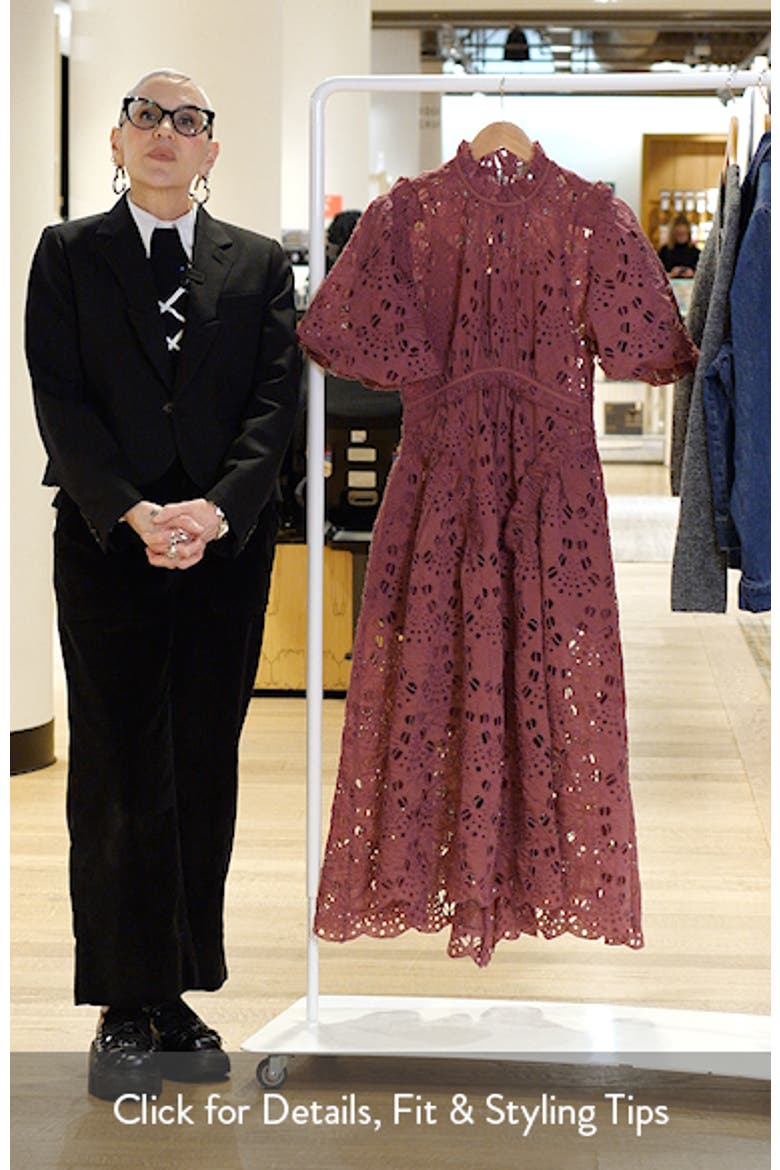 Odette Eyelet Embroidered Dress video