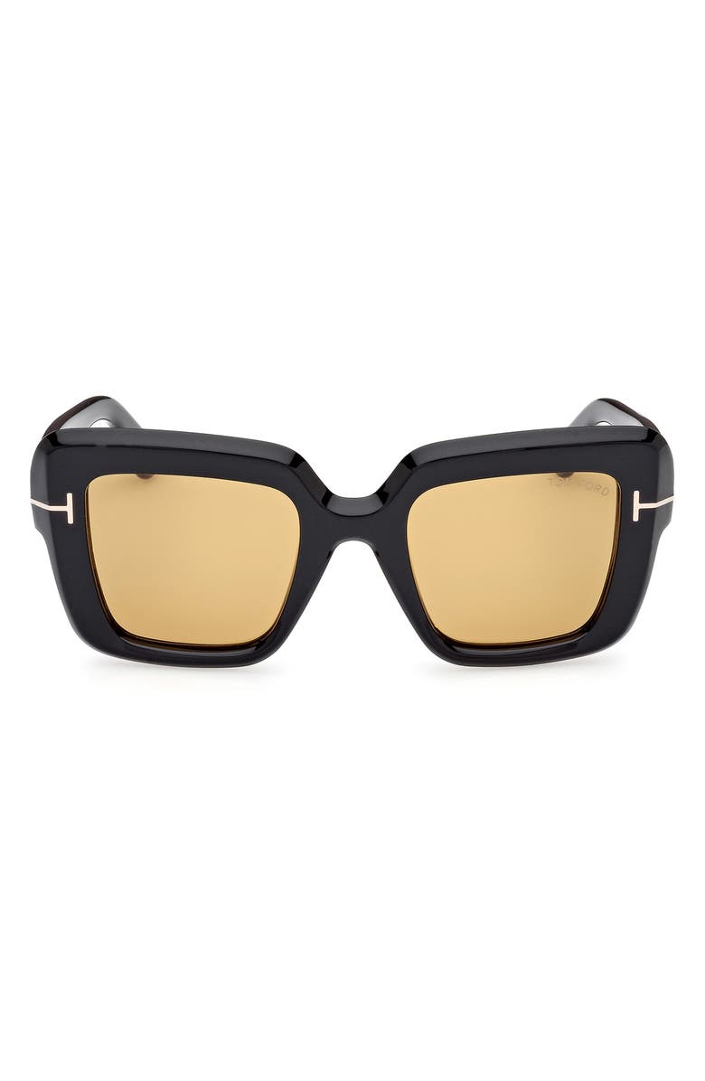TOM FORD Esme 50mm Square Sunglasses, Main, color, 