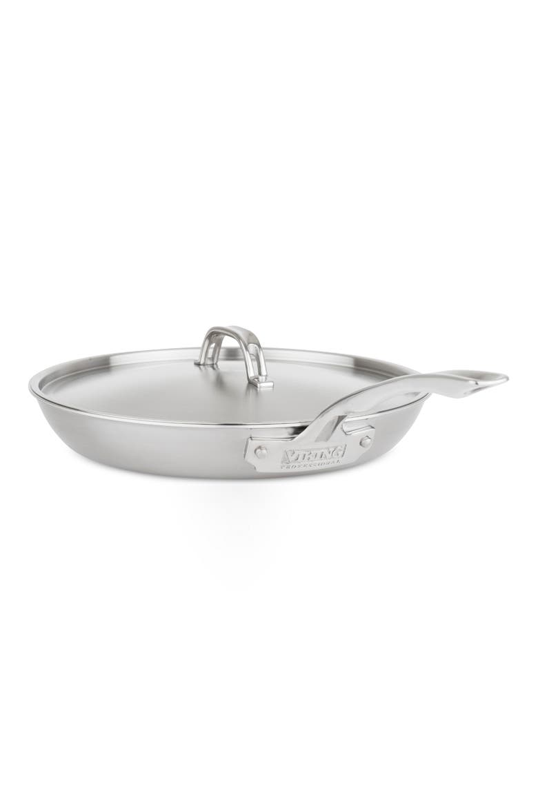 Professional Eterna 12-Inch 5-Ply Nonstick Frying Pan with Lid, Main, color, NO COLOR