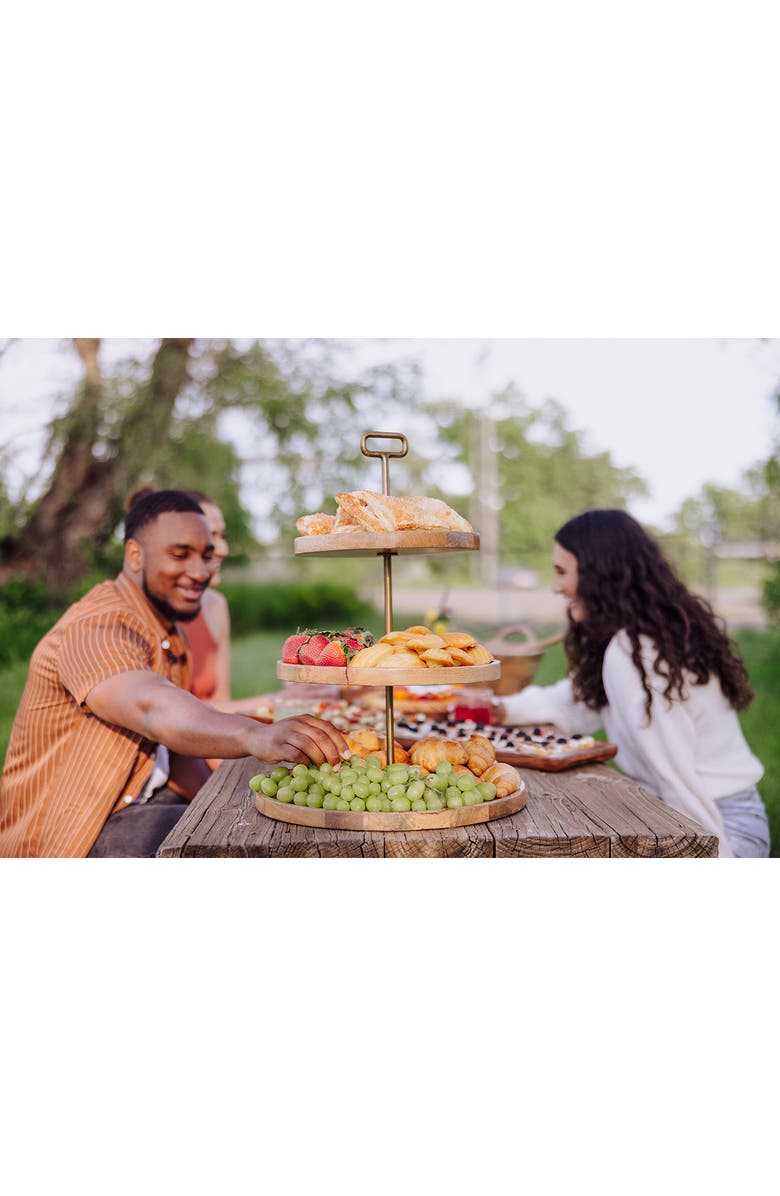 Picnic Time Tapas Serving Tray, Alternate, color, Brown