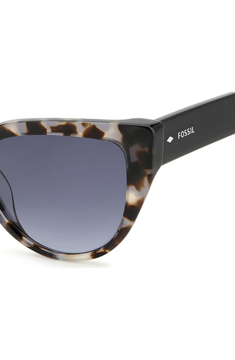 Fossil 52mm Cat Eye Sunglasses, Alternate, color, Grey Havana