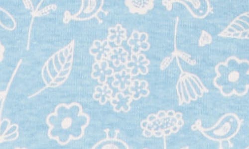 Poppy & Clay Essentials Organic Cotton Pajamas In Blue Ground Print