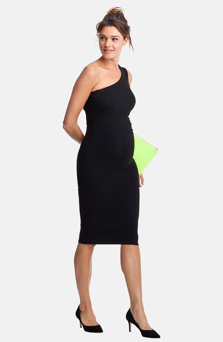 Isabella Oliver 'Haddington' One-Shoulder Maternity Dress, Main, color, 