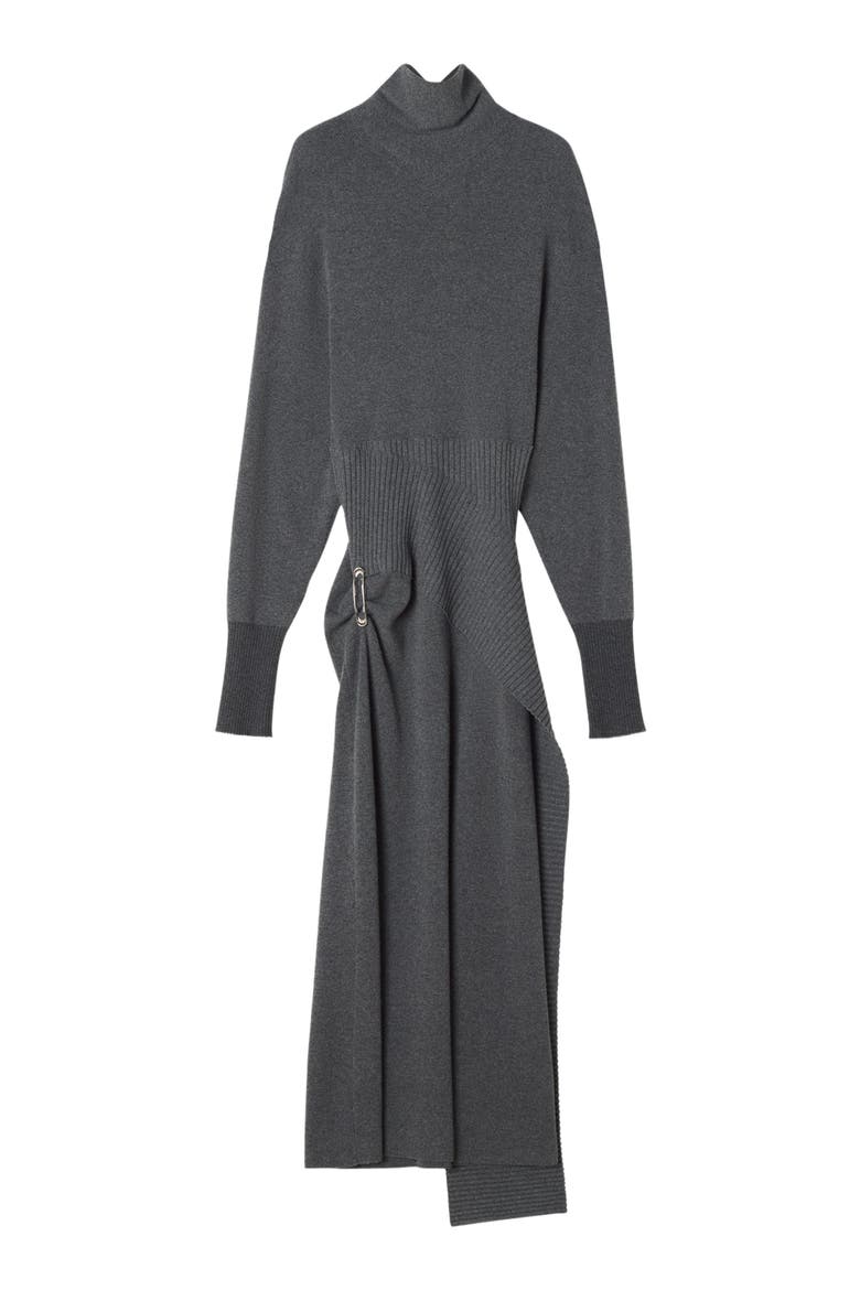Wool And Cashmere Midi Dress, Alternate, color, Dove