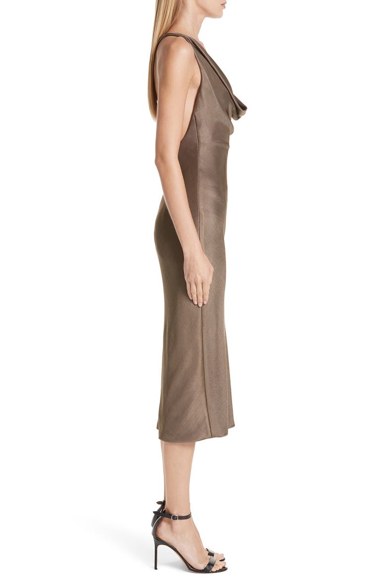Cowl Neck Sheath Dress, Alternate, color, MINK