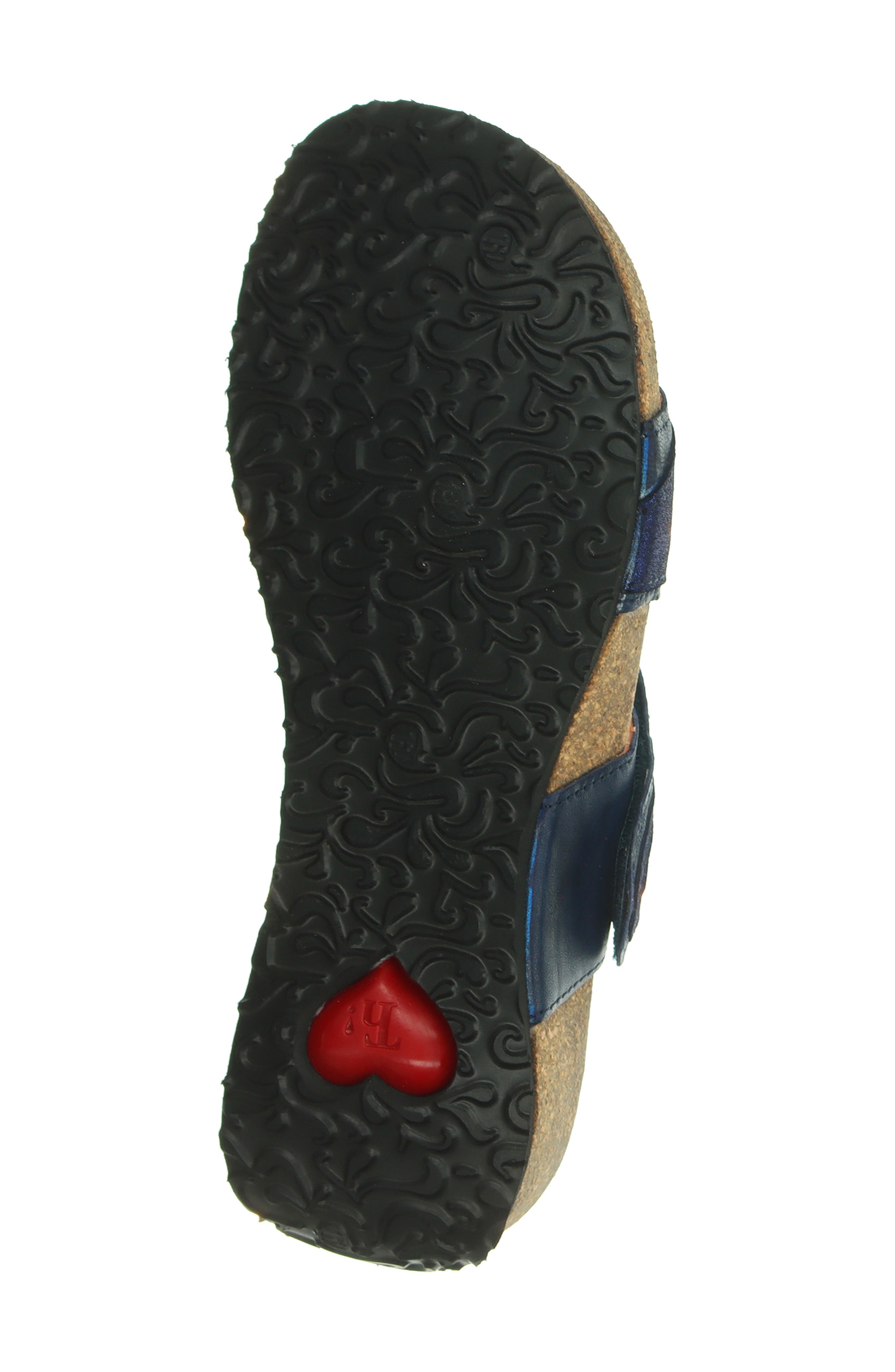 Mizzi Floral Sandal, Alternate, color, INDIGO/ KOMBI