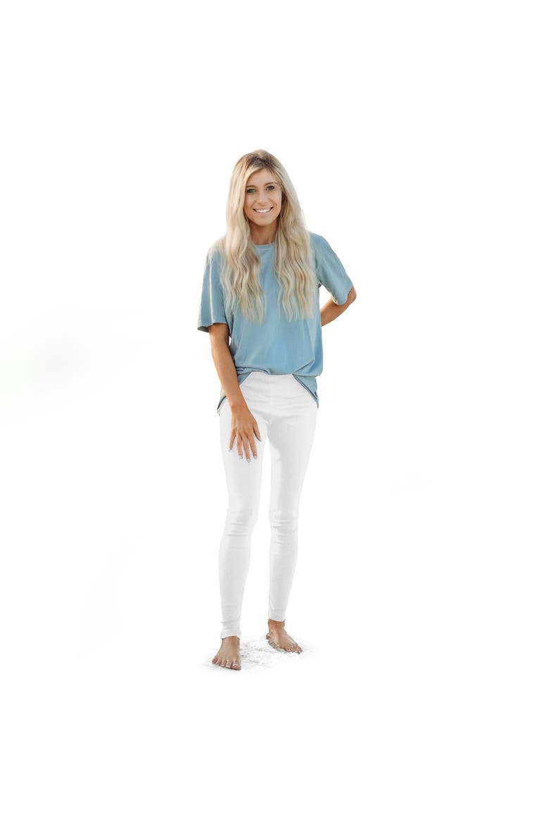 Women's 100% Organic Cotton Leggings, Alternate, color, White