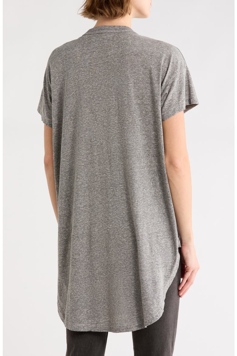 'The Shirttail' High/Low Tee, Alternate, color, HEATHER GREY