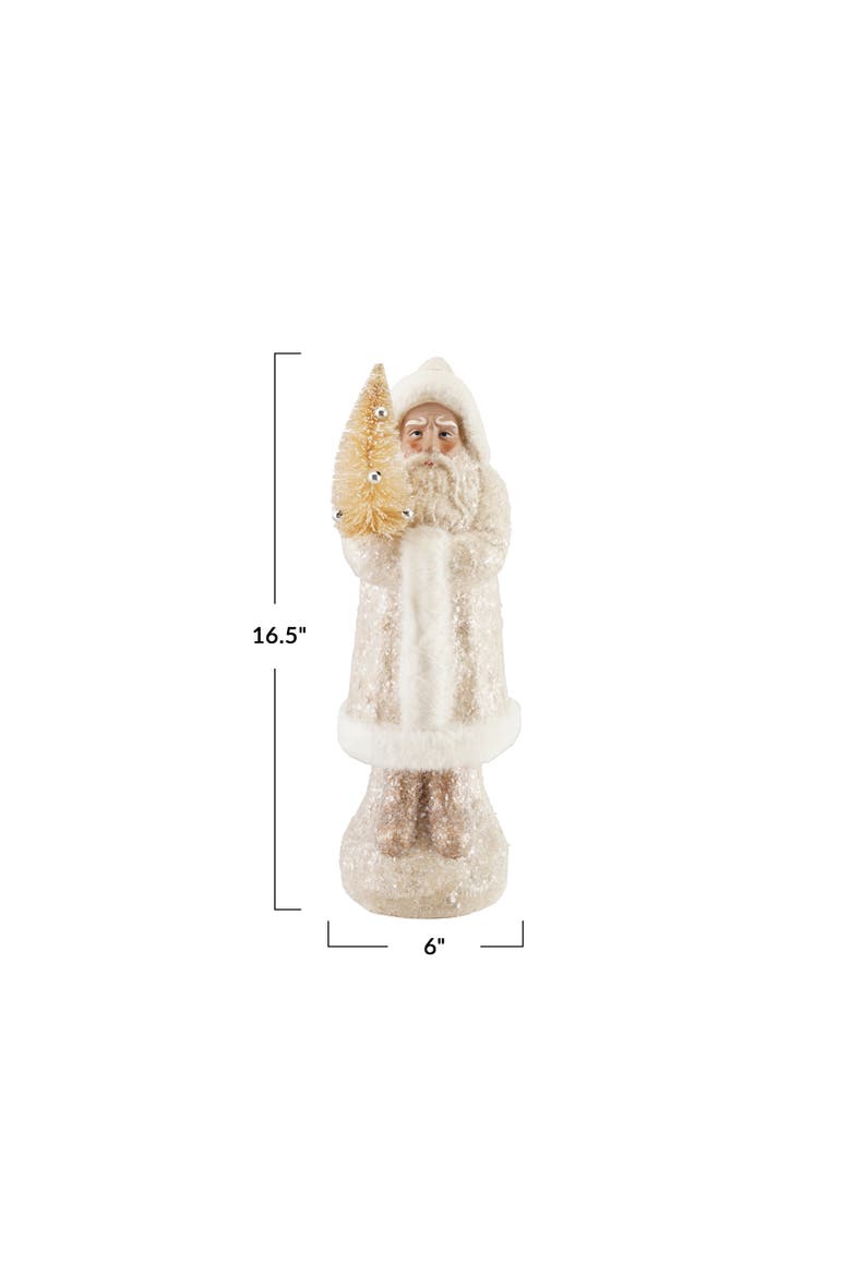 Multicolor Paper Mache Belsnickel Tree Figure, Alternate, color, Multicolor