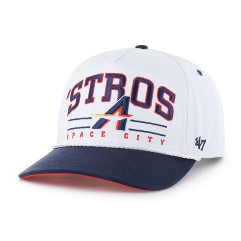 Men's '47  White Houston Astros City Connect Roscoe Hitch Adjustable Hat