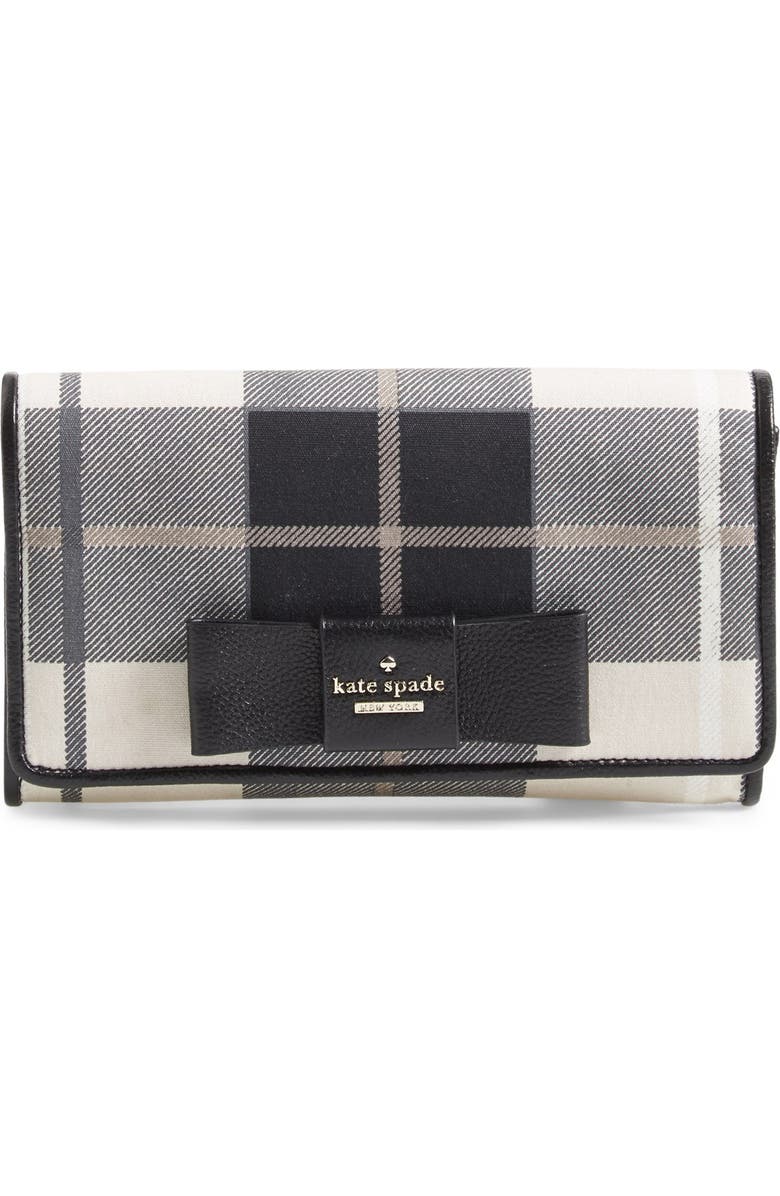 Kate Spade New York 'julia street - plaid tally' clutch, Main, color,