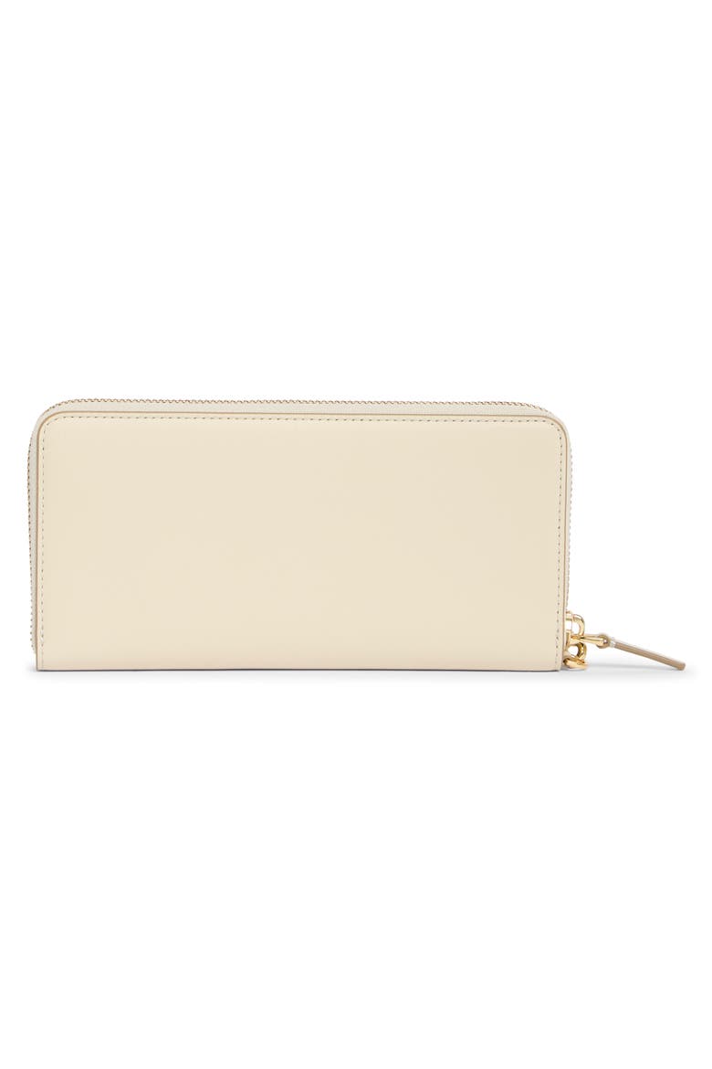 The Continental Leather Continental Wallet, Alternate, color, CLOUD WHITE