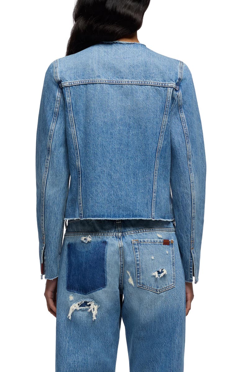7 For All Mankind Vicky Denim Jacket, Alternate, color, Shadowcrest