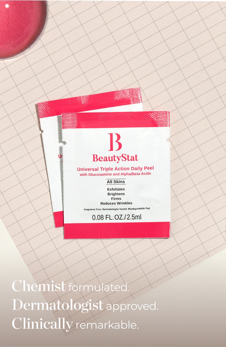 BeautyStat Triple Action One-Step Daily Exfoliating Peel Pad, Alternate, color, 