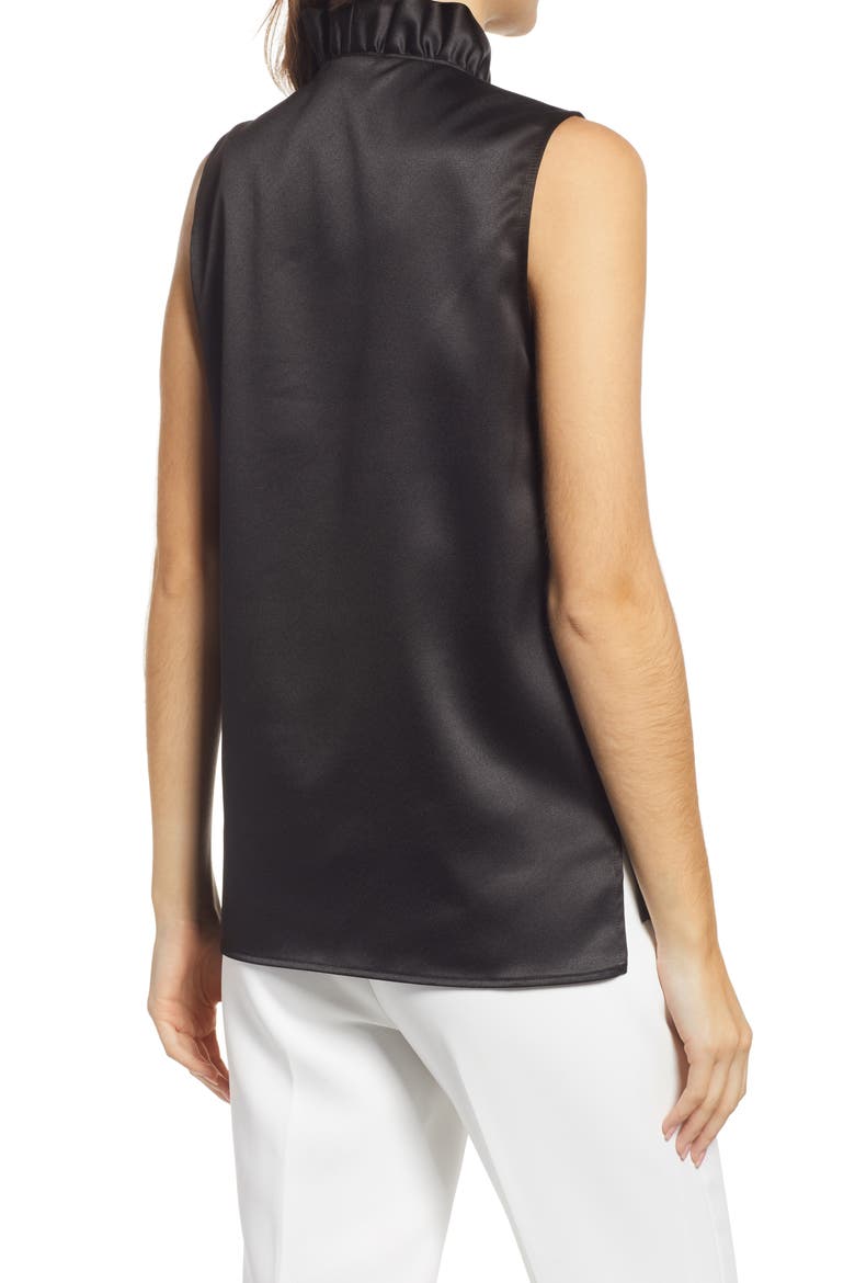 Ruffle Tank, Alternate, color, BLACK