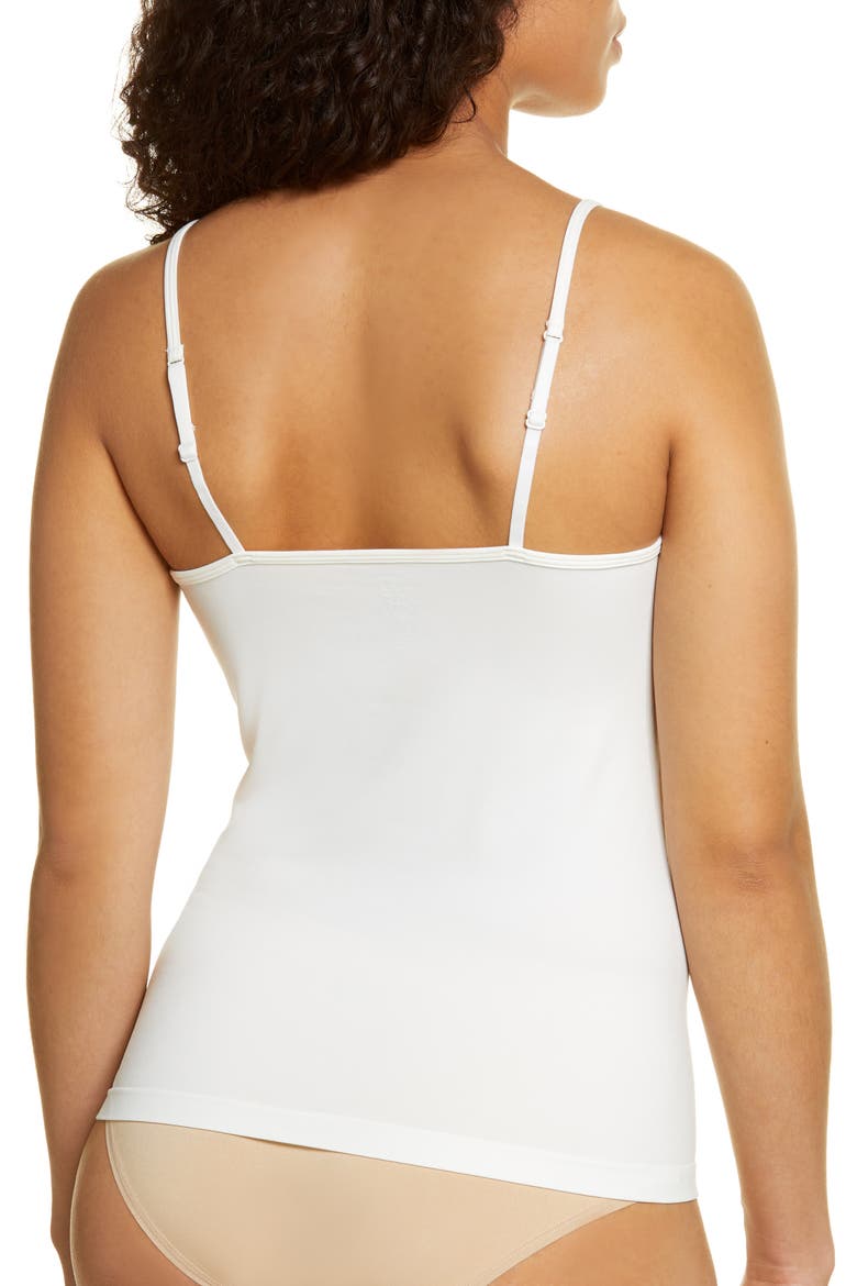 Bare Scoop Front Camisole, Alternate, color, WHITE SNOW
