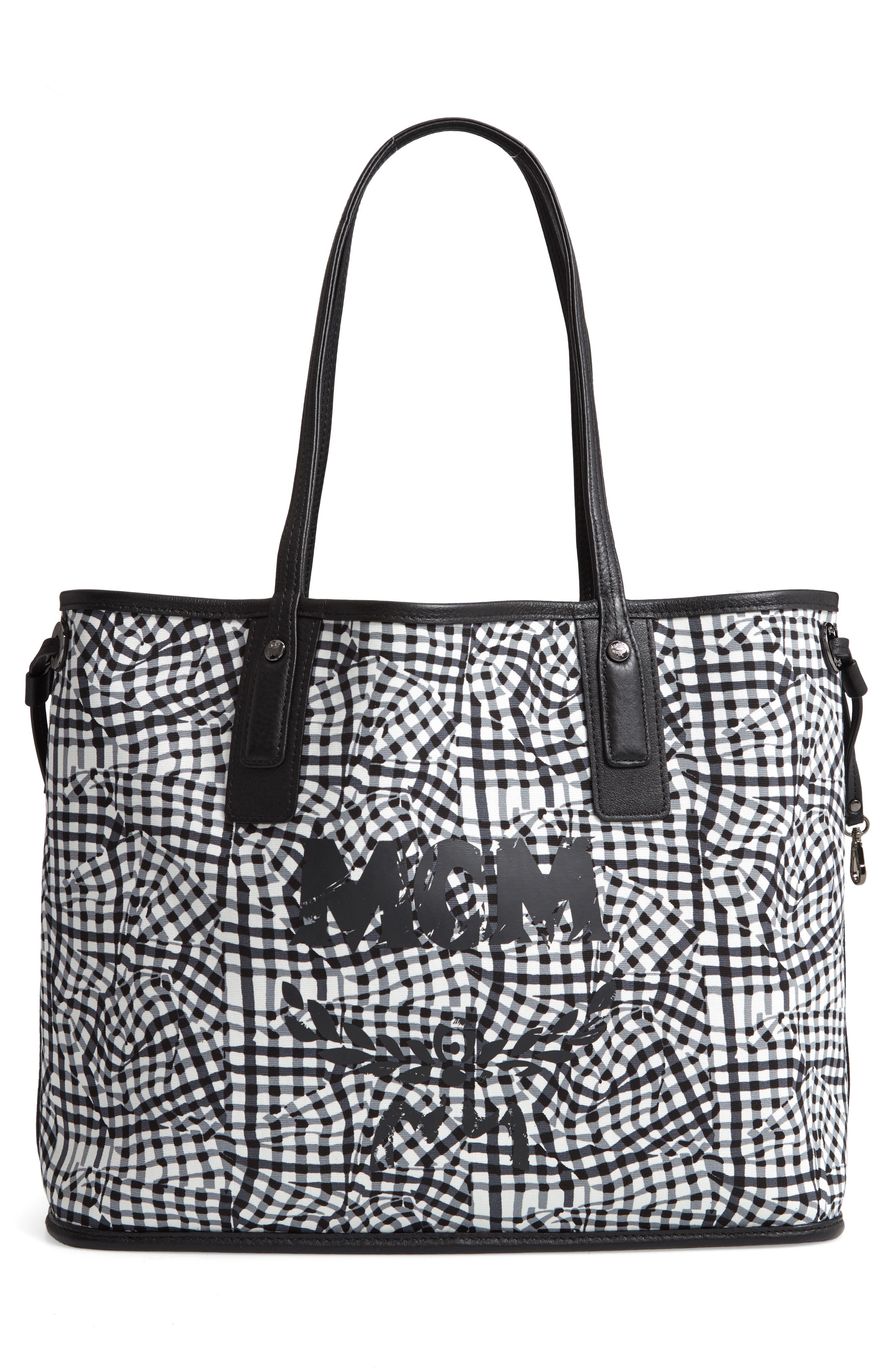 Medium Liz Reversible Shopper, Alternate, color, JET BLACK