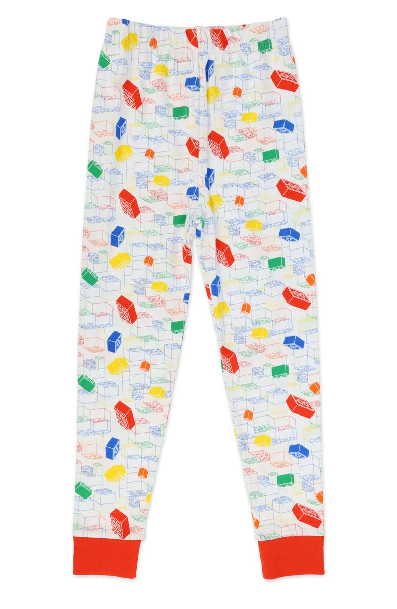 SGI Apparel Kids' Lego Iconic Fitted Two-Piece Cotton Pajamas, Alternate, color, 
