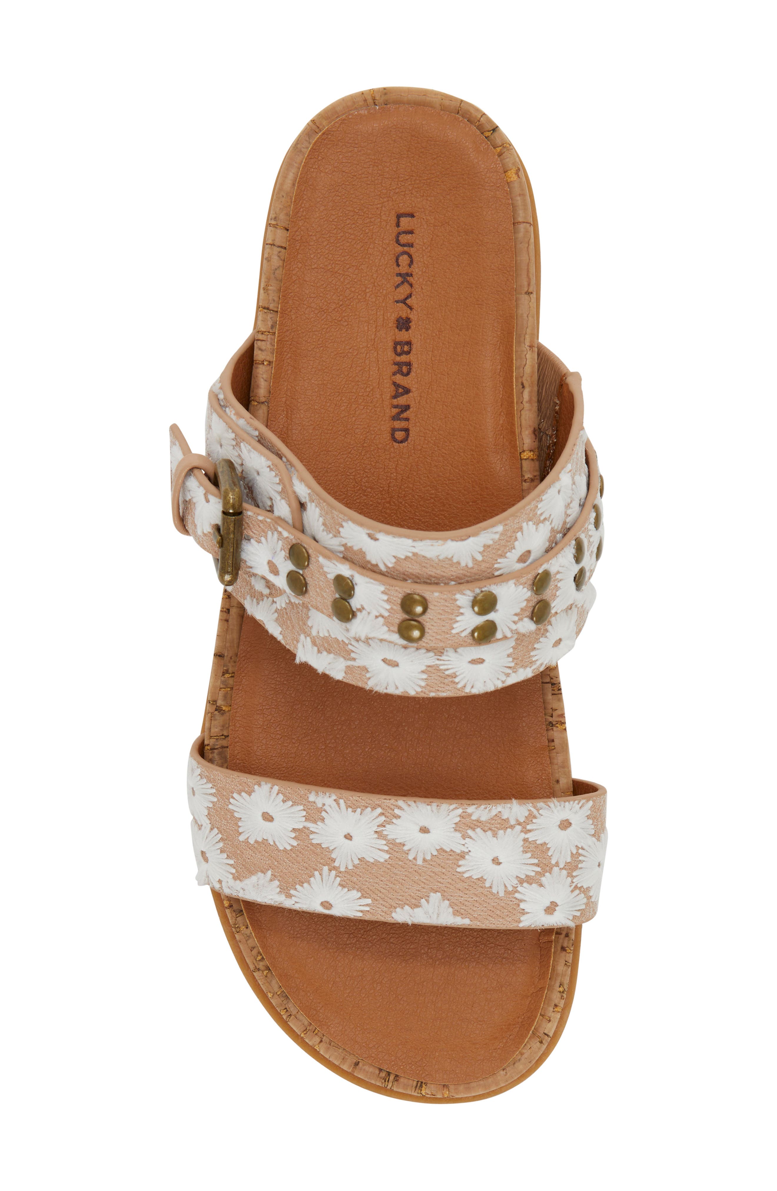 Dineesa Studded Two-Strap Sandal, Alternate, color, NATURAL DAISY