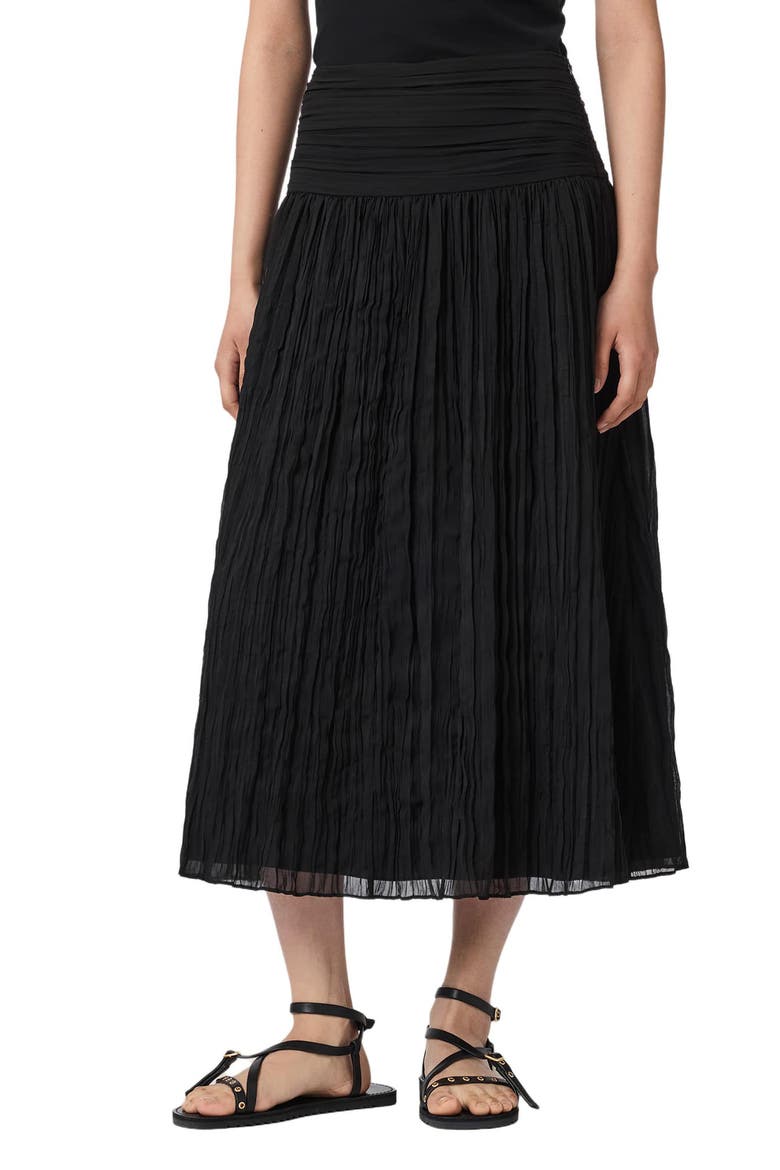 Asal Midi Skirt, Main, color, BLACK