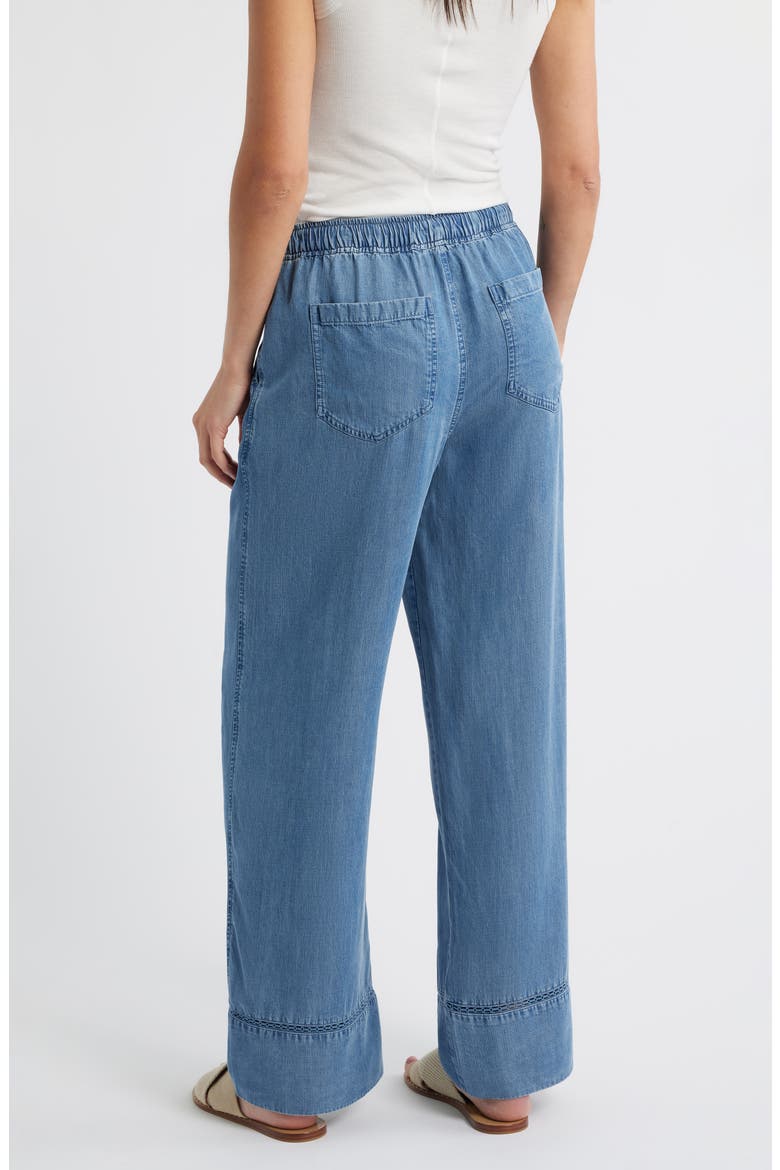 Ladder Trim Drawstring Pants, Alternate, color, WINTER TIDES WASH