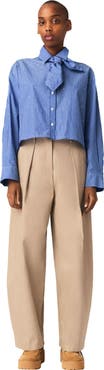 maje Shirt With Removable Handkerchief