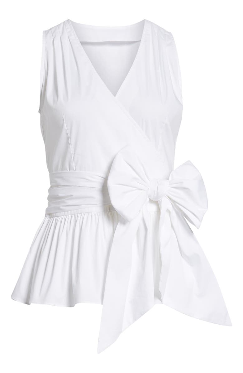 1901 Cotton Blend Wrap Blouse, Alternate, color,