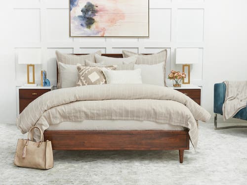 Elisabeth York 26" X 26" Revere Natural Cotton Euro Sham In Neutral